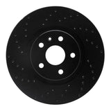 R1 Concepts 13-19 Buick Regal Front Left Drilled Black Brake Rotor by R1 Concepts RNC-623-45019L