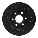 R1 Concepts 98-99 Cadillac DeVille Front Left Drilled Black Brake Rotor by R1 Concepts RNC-623-46010L