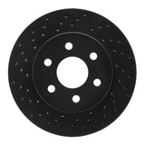 R1 Concepts 98-99 Cadillac DeVille Front Left Drilled Black Brake Rotor by R1 Concepts RNC-623-46010L