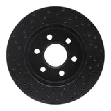R1 Concepts 98-99 Cadillac DeVille Front Right Drilled Black Brake Rotor by R1 Concepts RNC-623-46010R