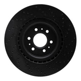 R1 Concepts 04-11 Cadillac CTS Front Left Drilled Black Brake Rotor by R1 Concepts RNC-623-46015L