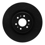 R1 Concepts 04-11 Cadillac CTS Front Left Drilled Black Brake Rotor by R1 Concepts RNC-623-46015L