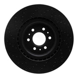 R1 Concepts 04-11 Cadillac CTS Front Right Drilled Black Brake Rotor by R1 Concepts RNC-623-46015R