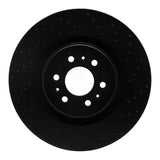 R1 Concepts 04-11 Cadillac CTS Front Right Drilled Black Brake Rotor by R1 Concepts RNC-623-46015R