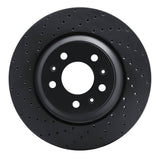 R1 Concepts 04-08 Pontiac Bonneville Front Left Drilled Black Brake Rotor by R1 Concepts RNC-623-46017L