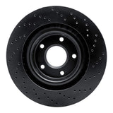 R1 Concepts 05-13 Chevrolet Corvette Front Left Drilled Black Brake Rotor by R1 Concepts RNC-623-46018L