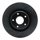 R1 Concepts 05-13 Chevrolet Corvette Front Left Drilled Black Brake Rotor by R1 Concepts RNC-623-46018L