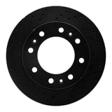 R1 Concepts 06-11 Cadillac DTS Front Left Drilled Black Brake Rotor by R1 Concepts RNC-623-46023L