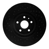 R1 Concepts 08-17 Chevrolet Caprice Front Right Drilled Black Brake Rotor by R1 Concepts RNC-623-46027R