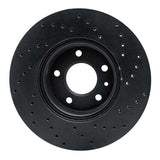R1 Concepts 13-22 Cadillac ATS Front Left Drilled Black Brake Rotor by R1 Concepts RNC-623-46033L
