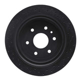 R1 Concepts 13-19 Cadillac XTS Rear Left Drilled Black Brake Rotor by R1 Concepts RNC-623-46034L