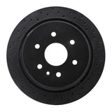 R1 Concepts 13-19 Cadillac XTS Rear Right Drilled Black Brake Rotor by R1 Concepts RNC-623-46034R