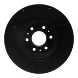 R1 Concepts 04-09 Cadillac SRX Front Left Drilled Black Brake Rotor by R1 Concepts RNC-623-46043L