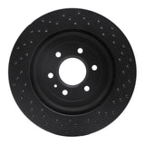 R1 Concepts 04-09 Cadillac SRX Rear Left Drilled Black Brake Rotor by R1 Concepts RNC-623-46044L