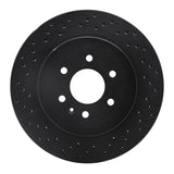 R1 Concepts 04-09 Cadillac SRX Rear Left Drilled Black Brake Rotor by R1 Concepts RNC-623-46044L