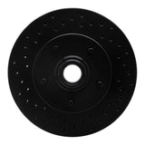 R1 Concepts 67-74 Buick 442 Front Left Drilled Black Brake Rotor