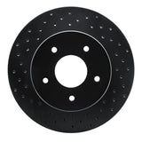 R1 Concepts 63-82 Chevrolet Corvette Front Left Drilled Black Brake Rotor by R1 Concepts RNC-623-47011L