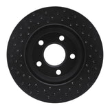 R1 Concepts 05-05 Pontiac Park Avenue Front Right Drilled Black Brake Rotor by R1 Concepts RNC-623-47032R