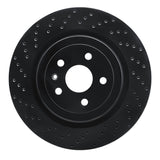 R1 Concepts 10-23 Chevrolet Camaro Rear Left Drilled Black Brake Rotor by R1 Concepts RNC-623-47039L