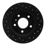 R1 Concepts 04-16 Buick Allure Rear Left Drilled Black Brake Rotor by R1 Concepts RNC-623-47042L