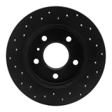 R1 Concepts 04-16 Buick Allure Rear Right Drilled Black Brake Rotor by R1 Concepts RNC-623-47042R