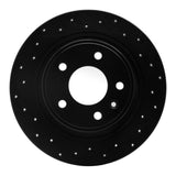 R1 Concepts 11-19 Buick Cascada Rear Left Drilled Black Brake Rotor