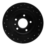 R1 Concepts 11-19 Buick Cascada Rear Right Drilled Black Brake Rotor by R1 Concepts RNC-623-47044R