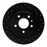 R1 Concepts 11-19 Buick Cascada Rear Right Drilled Black Brake Rotor by R1 Concepts RNC-623-47044R