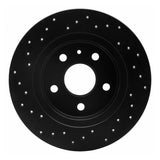R1 Concepts 16-22 Chevrolet Bolt EUV Rear Right Drilled Black Brake Rotor by R1 Concepts RNC-623-47052R