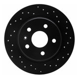R1 Concepts 16-22 Chevrolet Bolt EUV Rear Right Drilled Black Brake Rotor by R1 Concepts RNC-623-47052R
