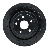 R1 Concepts 15-22 Cadillac ATS Rear Left Drilled Black Brake Rotor by R1 Concepts RNC-623-47074L