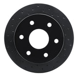 R1 Concepts 88-00 Chevrolet Blazer Front Left Drilled Black Brake Rotor by R1 Concepts RNC-623-48008L