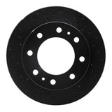 R1 Concepts 99-20 Chevrolet Avalanche 2500 Front Left Drilled Black Brake Rotor by R1 Concepts RNC-623-48038L