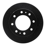 R1 Concepts 99-20 Chevrolet Avalanche 2500 Front Right Drilled Black Brake Rotor by R1 Concepts RNC-623-48038R