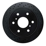 R1 Concepts 07-20 Chevrolet Avalanche Rear Left Drilled Black Brake Rotor by R1 Concepts RNC-623-48053L