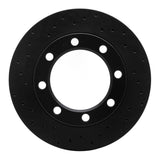 R1 Concepts 71-91 Chevrolet C30 Pickup Front Left Drilled Black Brake Rotor by R1 Concepts RNC-623-48064L