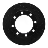 R1 Concepts 71-91 Chevrolet C30 Pickup Front Right Drilled Black Brake Rotor by R1 Concepts RNC-623-48064R