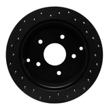 R1 Concepts 04-04 Pontiac GTO Rear Left Drilled Black Brake Rotor by R1 Concepts RNC-623-52014L