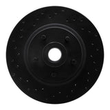 R1 Concepts 70-72 Mercury Colony Park Front Left Drilled Black Brake Rotor by R1 Concepts RNC-623-54009L