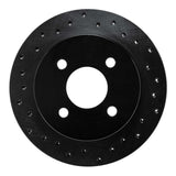 R1 Concepts 87-93 Mercury Cougar Rear Left Drilled Black Brake Rotor by R1 Concepts RNC-623-54023L