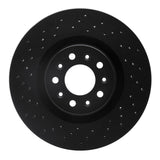 R1 Concepts 05-06 Ford GT Rear Drilled Black Brake Rotor by R1 Concepts RNC-623-54055