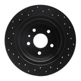 R1 Concepts 13-20 Ford Fusion Rear Right Drilled Black Brake Rotor by R1 Concepts RNC-623-54068R