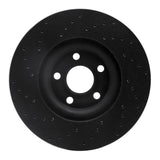 R1 Concepts 15-20 Ford Edge Front Right Drilled Black Brake Rotor by R1 Concepts RNC-623-54095R