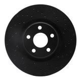 R1 Concepts 15-20 Ford Edge Front Right Drilled Black Brake Rotor by R1 Concepts RNC-623-54095R