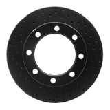 R1 Concepts 77-79 Ford F-250 4WD (Excl Super Duty) Front Left Drilled Black Brake Rotor by R1 Concepts RNC-623-54104L