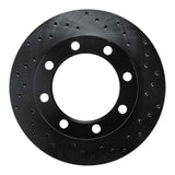 R1 Concepts 80-94 Ford F-250 4WD (Excl Super Duty) Front Right Drilled Black Brake Rotor by R1 Concepts RNC-623-54108R