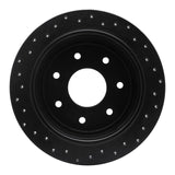 R1 Concepts 97-04 Ford F-150 2WD Rear Right Drilled Black Brake Rotor by R1 Concepts RNC-623-54151R