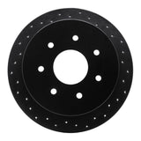 R1 Concepts 97-04 Ford F-150 2WD Rear Right Drilled Black Brake Rotor by R1 Concepts RNC-623-54151R