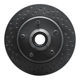 R1 Concepts 00-04 Lincoln Blackwood Front Left Drilled Black Brake Rotor by R1 Concepts RNC-623-54169L