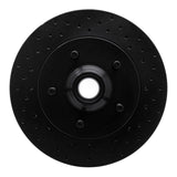 R1 Concepts 99-04 Ford Expedition Front Right Drilled Black Brake Rotor